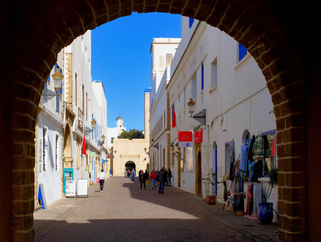 Bab Essaouira gate in Essaouira, Morocco, during an essaouira tour from marrakech.