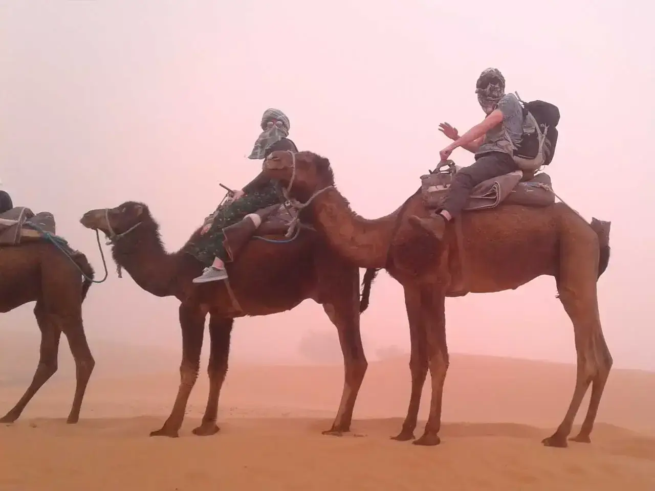 Two Day Desert Trek 1 Indulge in a Two Day Desert Trek camel ride experience through Morocco's desert beauty. Perfect for travel enthusiasts seeking memorable adventures and desert treks.